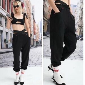 For Love And Lemons Frankie Black Pants Relaxed Fit